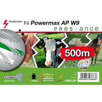 FIL RUBAN CLOTURE ELEC W9 500M